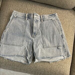 Pistola Blue Jean Shorts Distressed Mid-Rise